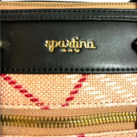 Spartina 449 Bella telfair pink plaid satchel handbag - Picture 4 of 13